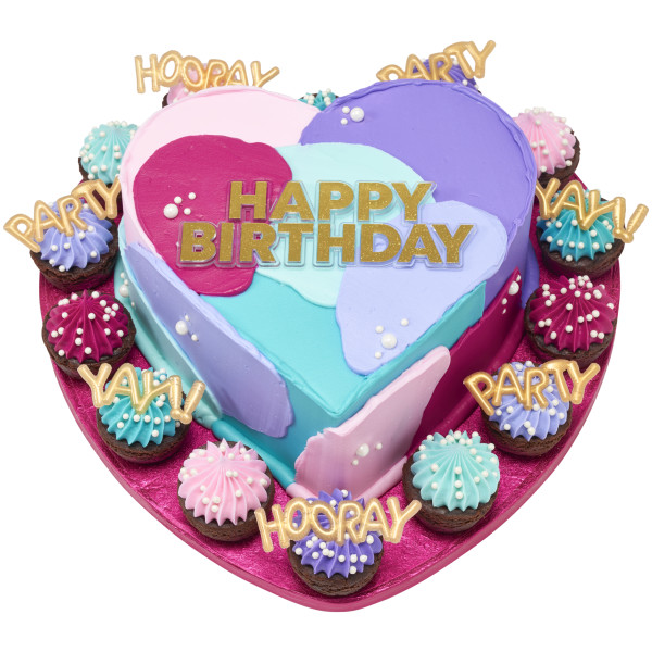 Gold Happy Birthday Layon