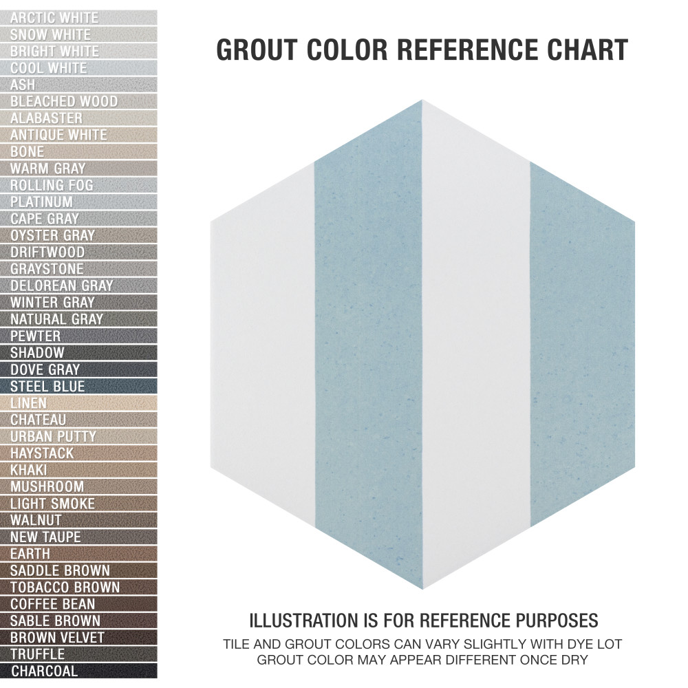 Porto Capri Hex Aqua 8-5/8 in. x 9-7/8 in. Porcelain Floor and Wall Tile