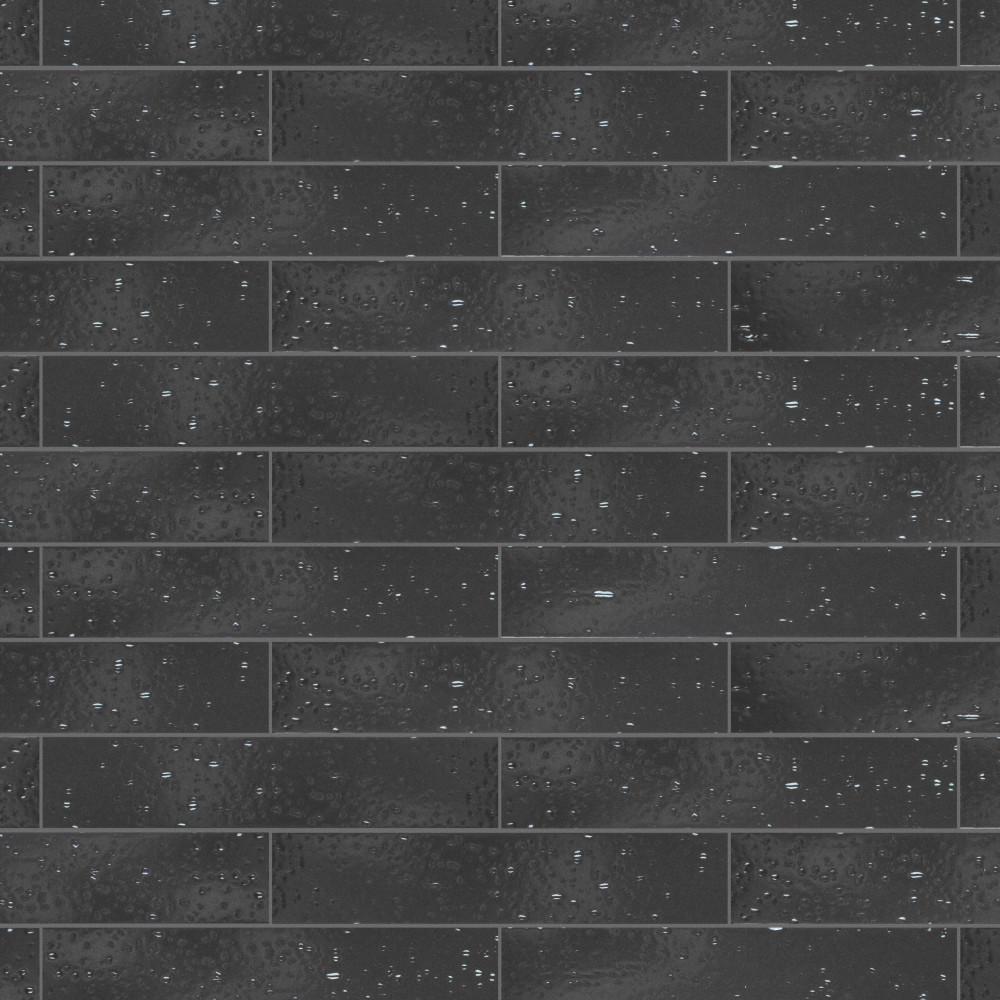 Muretto Argento Glossy 2 in. x 10 in. Porcelain Wall Tile