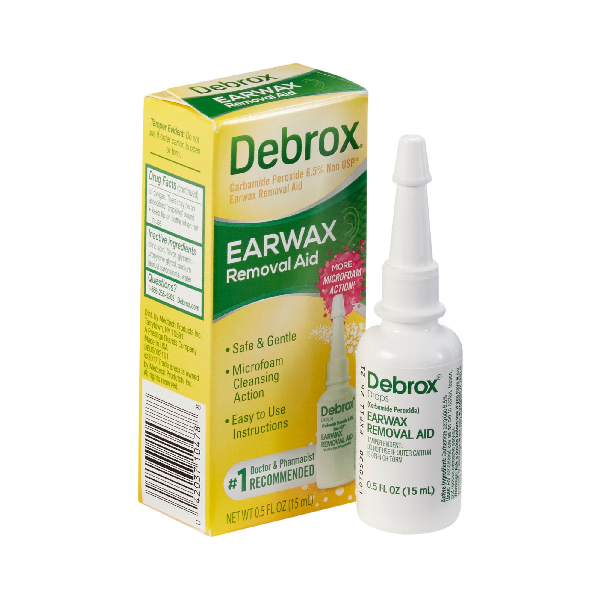 Debrox® Earwax Removal Aid, Half-Ounce Bottle