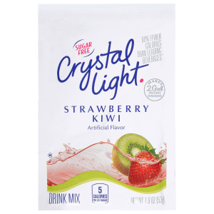 CRYSTAL LIGHT Sugar Free Strawberry Kiwi Powdered Beverage Mix, 1.9 oz. Pouch (Pack of 12) image