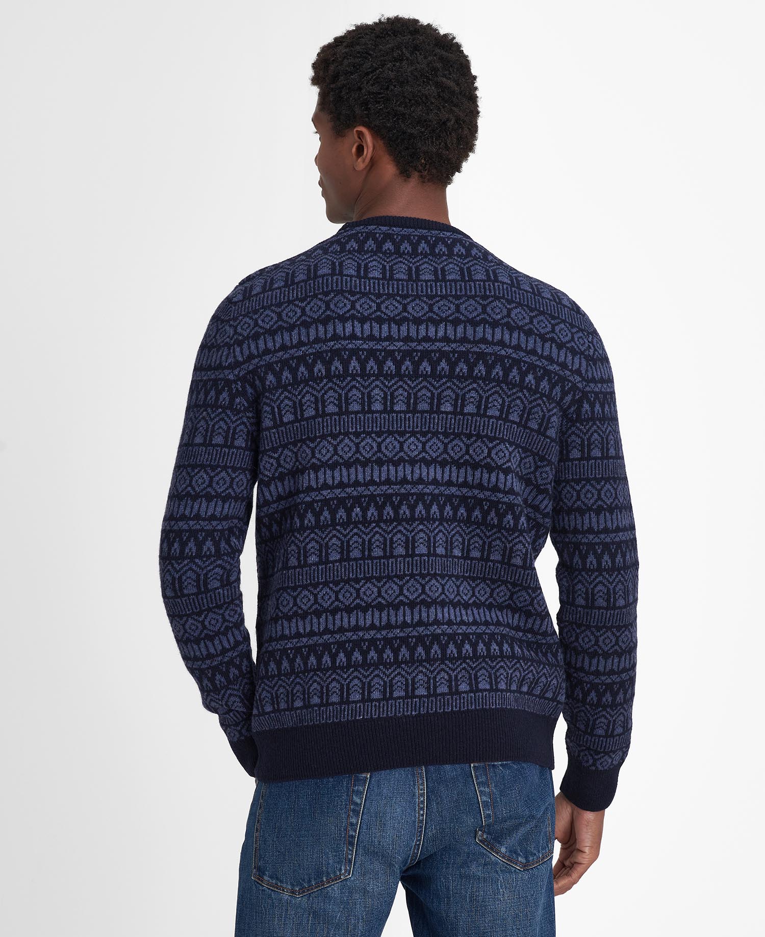 Stonebeck Fairisle Crew Neck Jumper image number 2