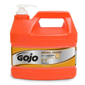 GOJO, NATURAL* ORANGE™ Smooth Hand Cleaner Gel Soap,  1 gal Bottle