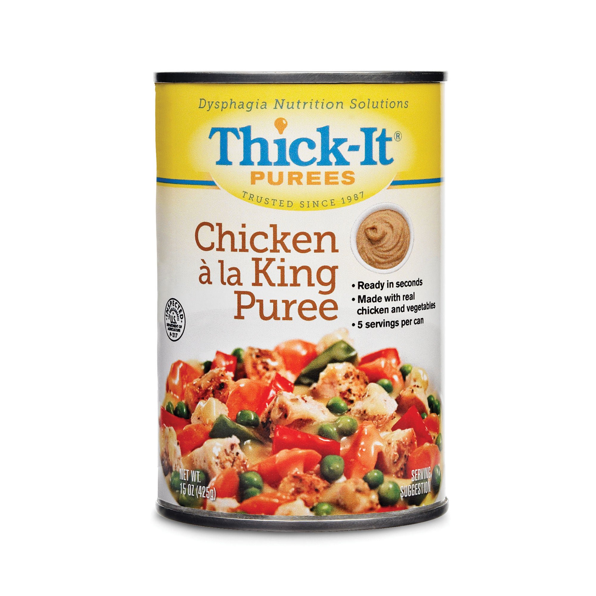 Thick-It® Purees Chicken à la King Purée Thickened Food, 15-ounce Can