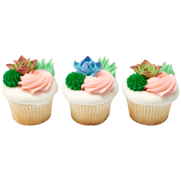 Purple Succulents Gum Paste Flowers
