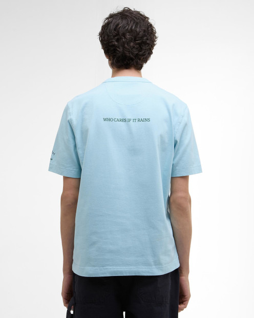 Barbour x NOAH Archive Swan T-Shirt Pale Blue
