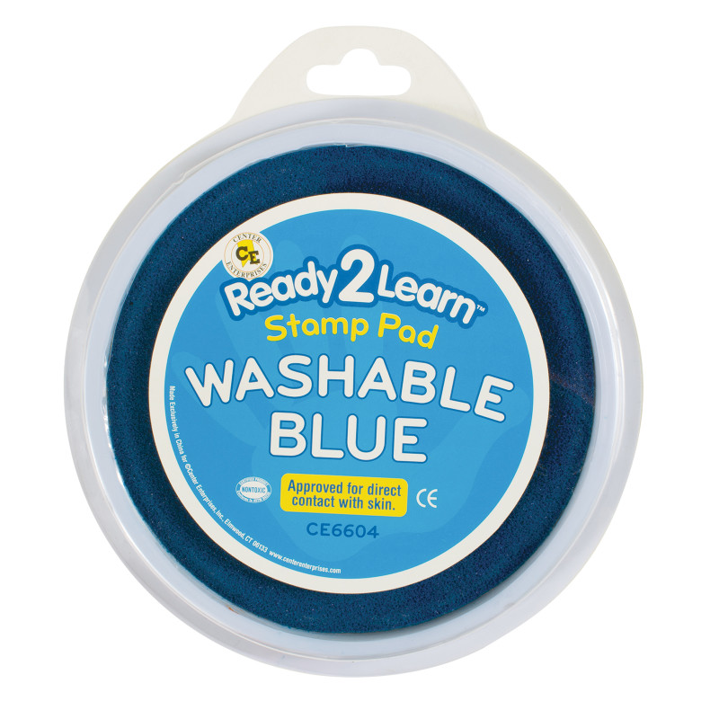 Jumbo Circular Washable Stamp Pad - Blue - 5.75" dia.
