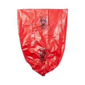 WENAR40553R, Medline Industries,  LLDPE Biohazard Liner, 55 gal Capacity, 40 in Wide, 55 in High, 3.0 Mils Thick, Red