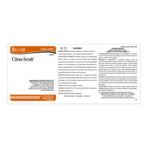 Label RTU 143 Citrus Scrub