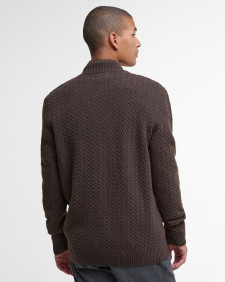 Stonesand Funnel-Neck Jumper Dark Oak
