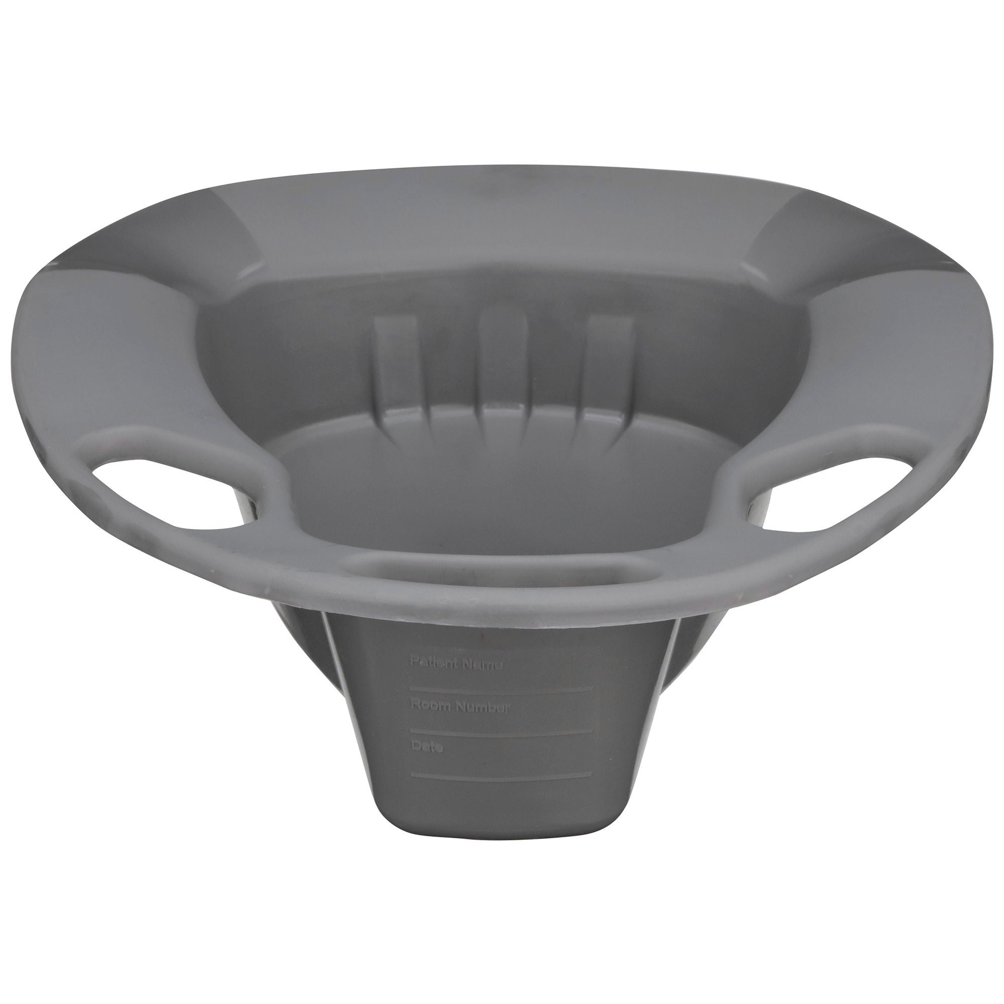 McKesson Stackable Bedpan, nonstick Plastic, Graphite Color