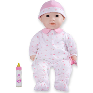 La Baby Soft 16" Baby Doll, Pink with Pacifier, Asian