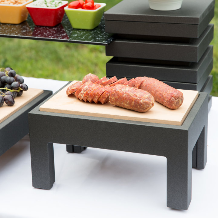 Cubic Display Cutting Board Tables