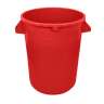 Impact, Gator Plus, 32 gal, Plastic, Red, Round, Receptacle