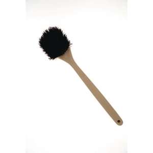 Boardwalk, 5.5in, Utility Brush w/ 14.5in Handle, Palmyra Bristles, Brown