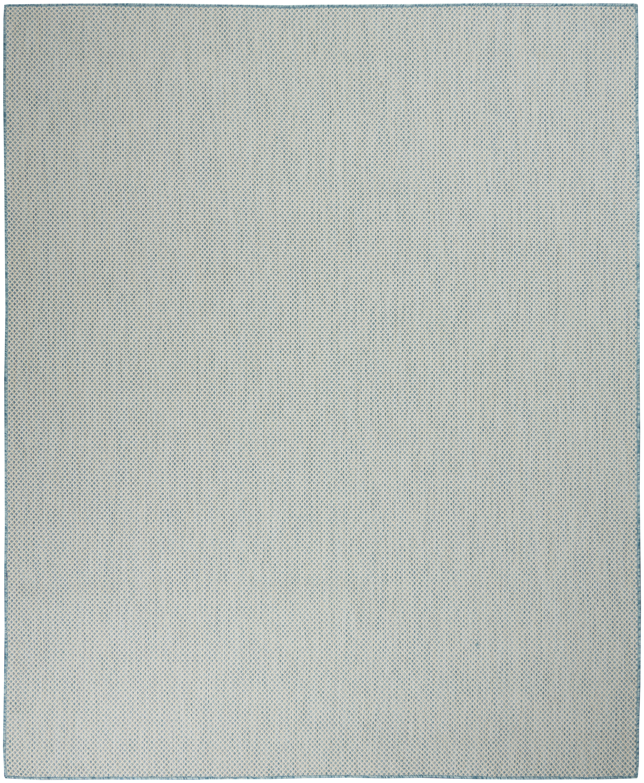 Nourison Courtyard 9' x 12' Ivory Aqua Modern Rug