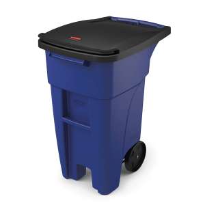 Rubbermaid Commercial, BRUTE®, 32 gal, Resin, Blue, Square, Receptacle