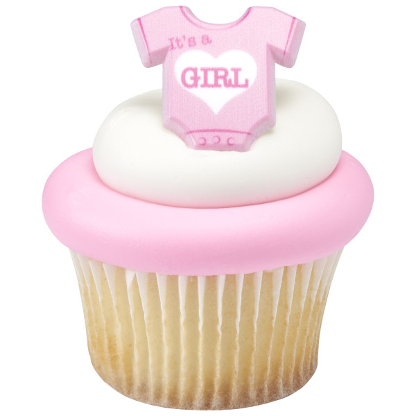 It's a Girl Cupcake Rings