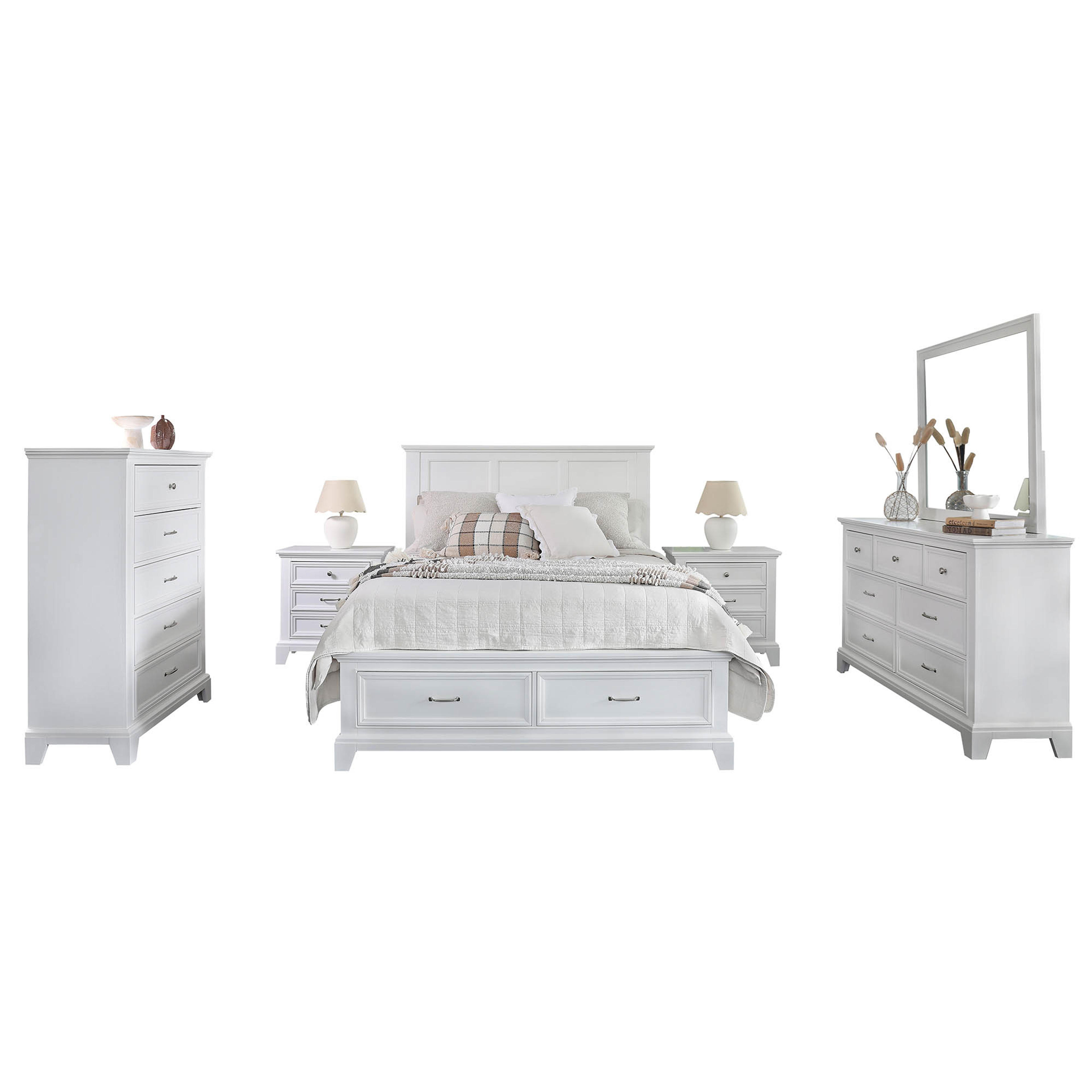 Lifestyle image of the Fulham Mirror, White from Forty Winks