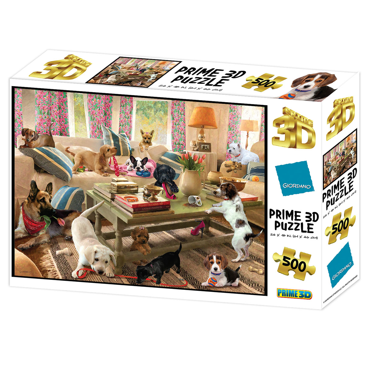 Giordano Dogs in the Living Room Puzzle (500 piece)