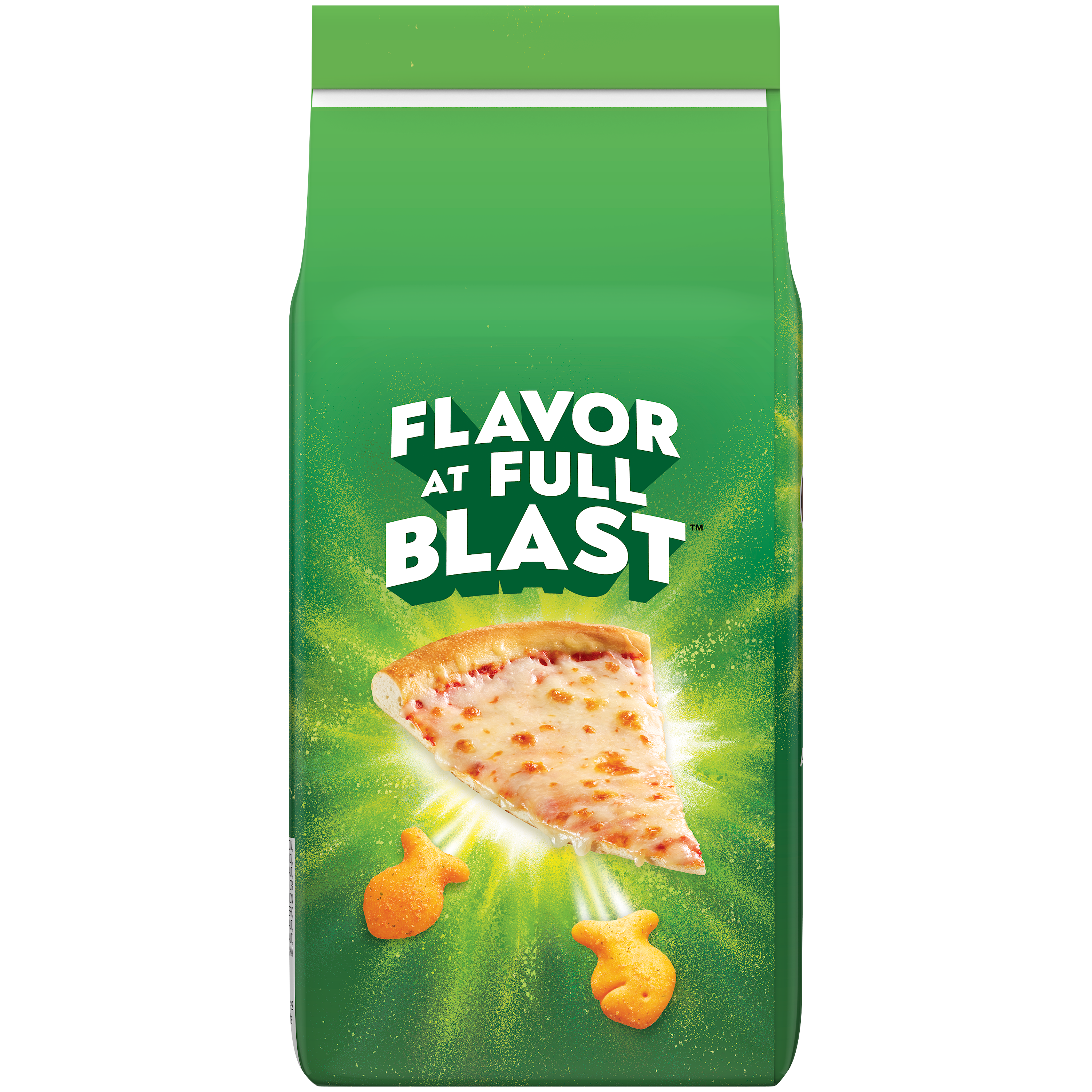 Goldfish® Flavor Blasted® Xtra Cheesy Pizza Baked Snack Crackers, 6.6 oz, bag - Back Image