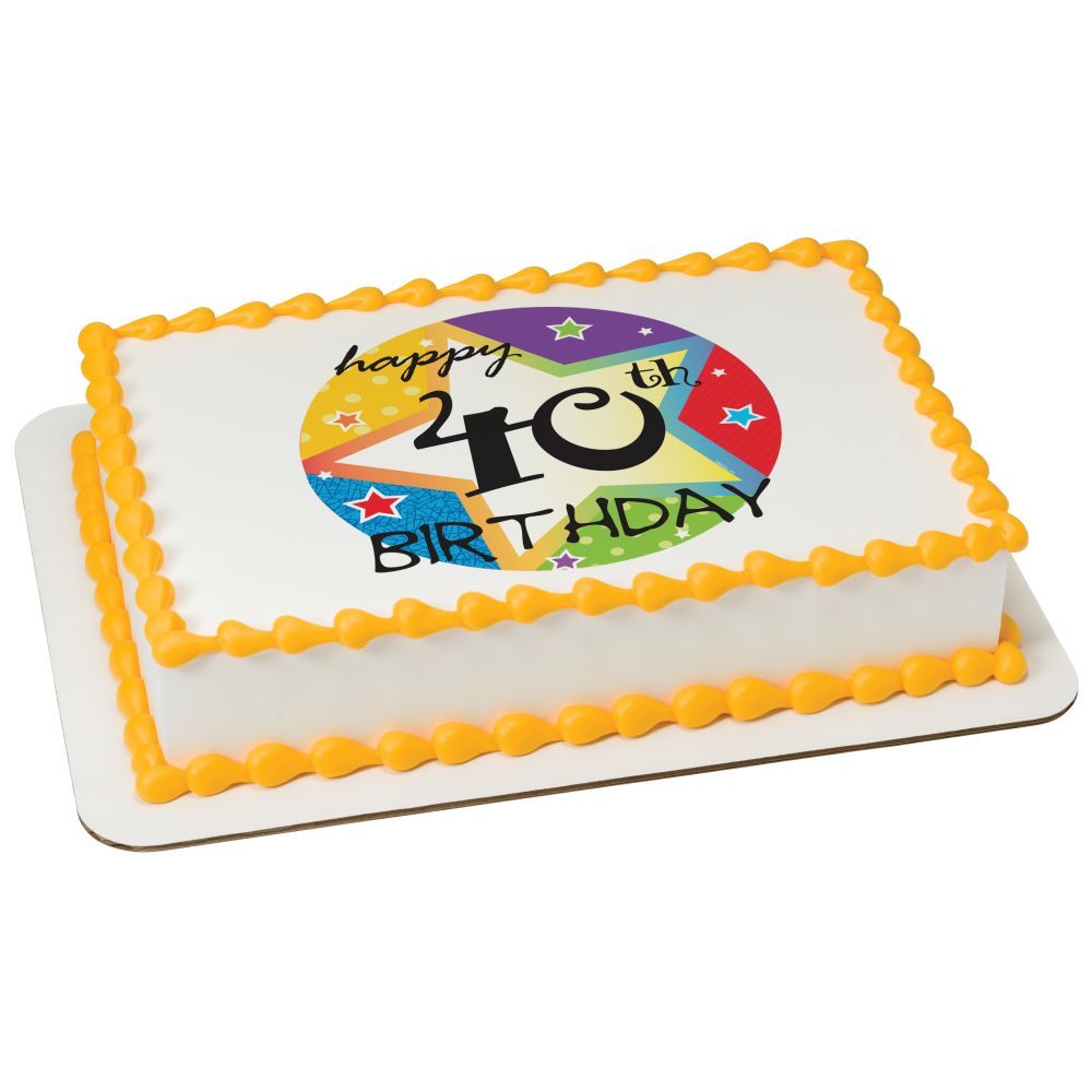 Image Cake 40th Birthday