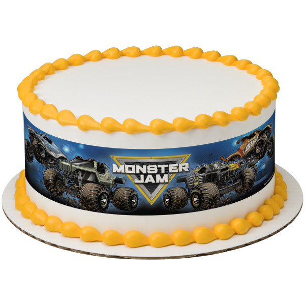 Monster Jam® Built to Crush PhotoCake® Edible Image® Strips