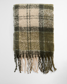 Geschenkset Beanie Saltburn & Schal Tartan Ancient Loden/Dk Green