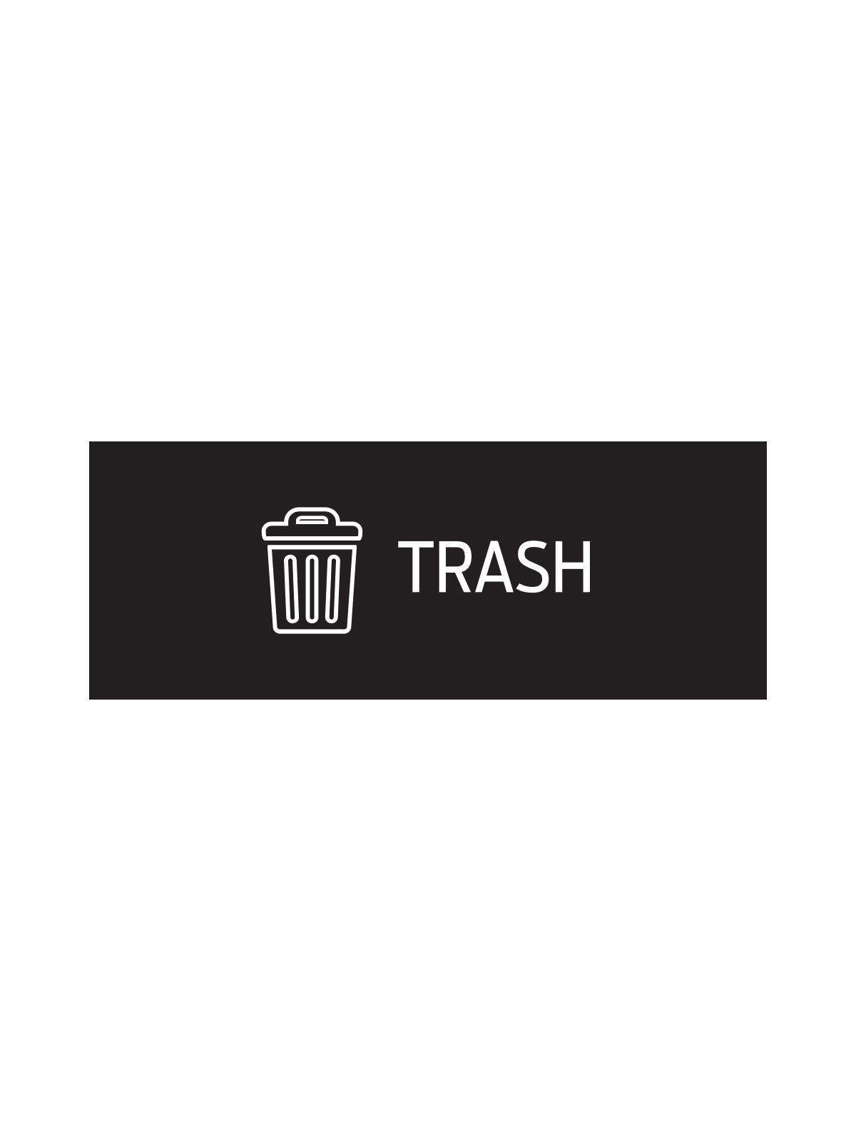 RISE – Triple – Sign – Trash – Black
