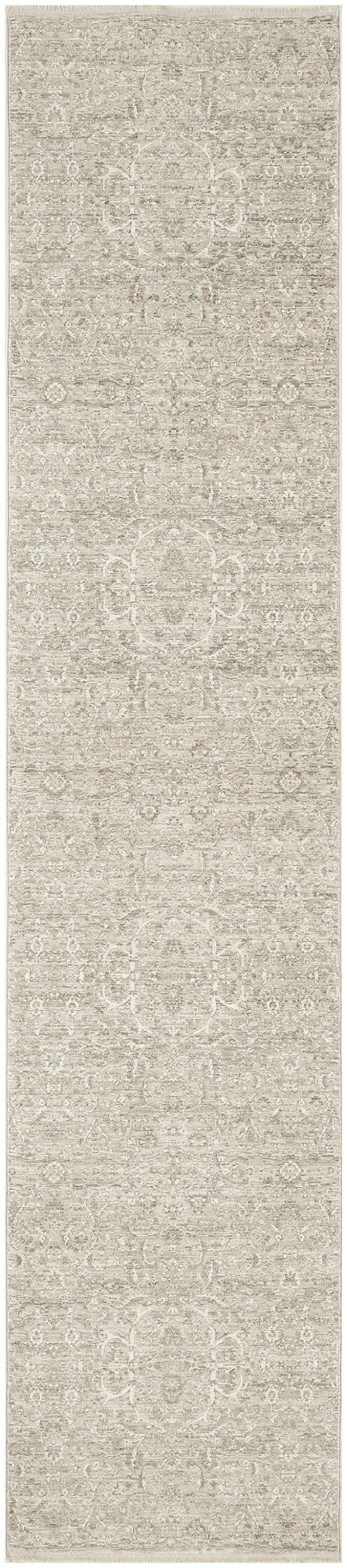 Nourison Shadows 2'2" x 10' Grey Vintage Indoor Rug