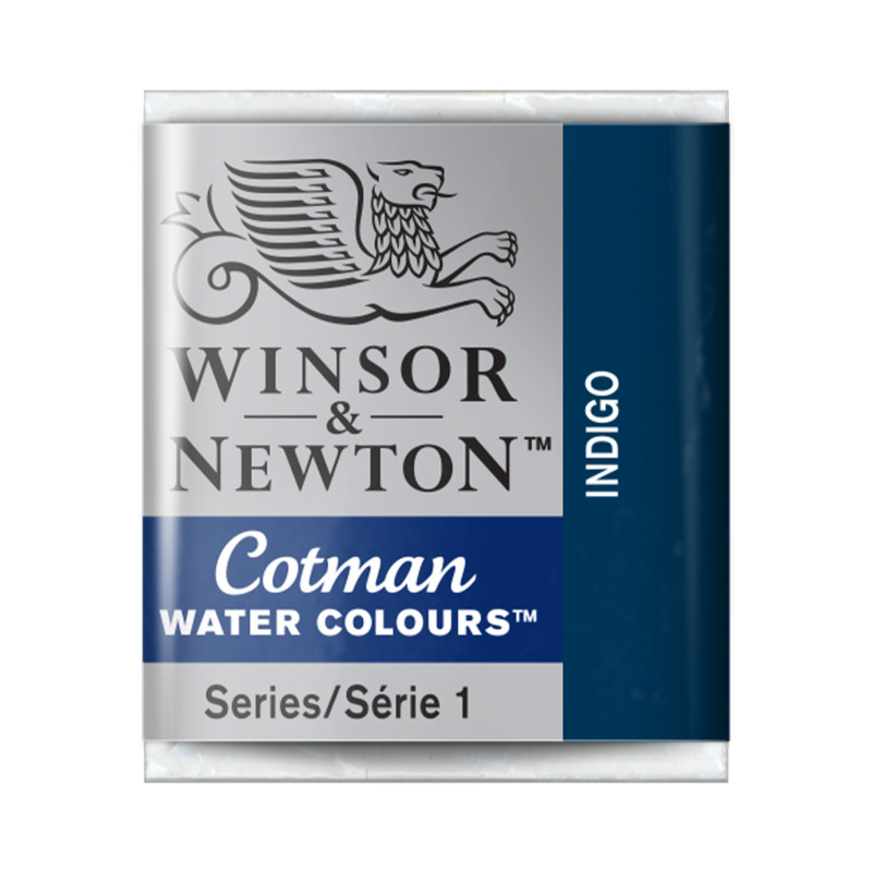 Cotman Watercolor Paint, Half Pan, Indigo
