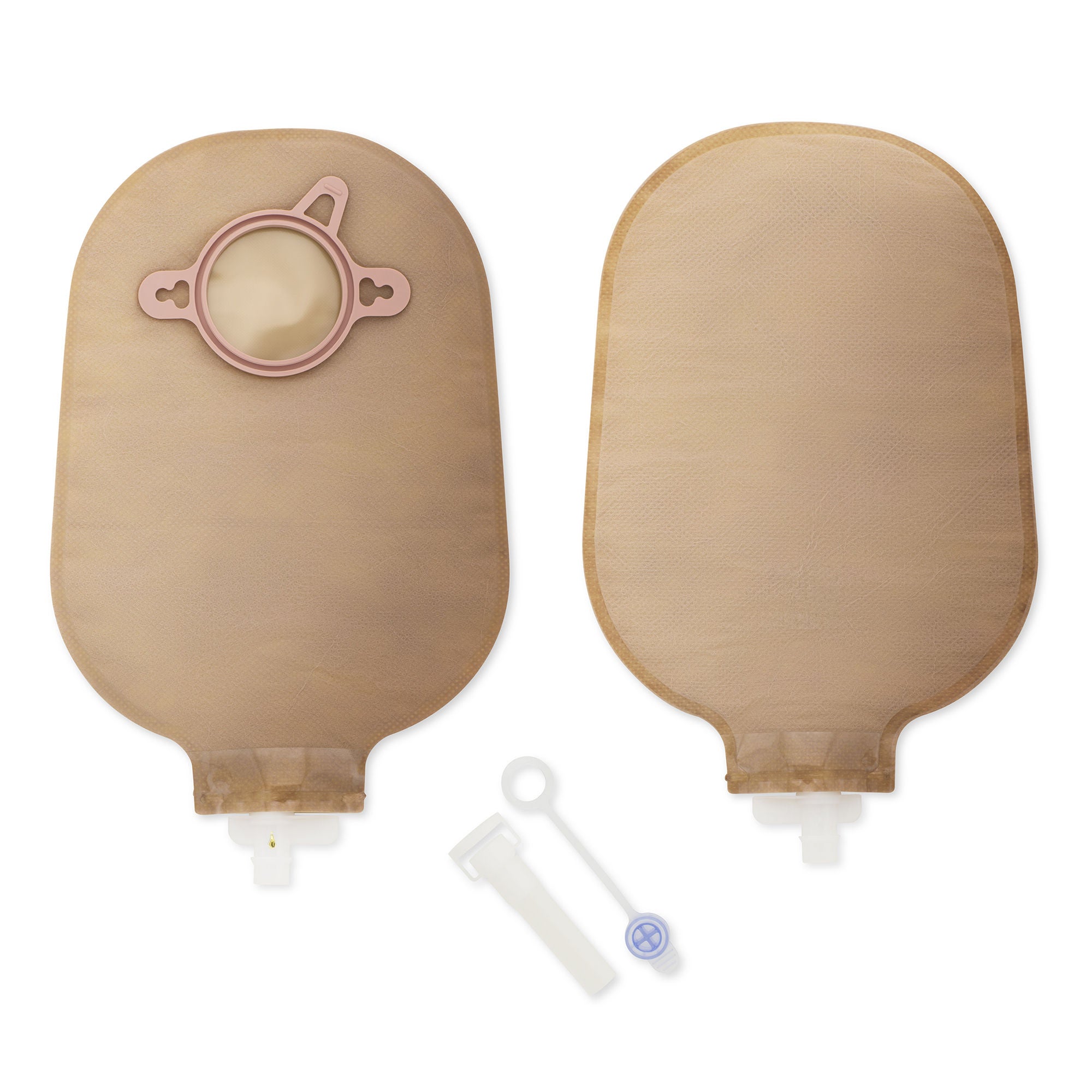 CeraPlus™ Soft Convex 1-Piece Biege Urostomy Pouch, Pre-cut to Fit 19 mm Stomas