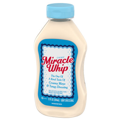 KRAFT MIRACLE WHIP Dressing Light 12 fl oz Bottle