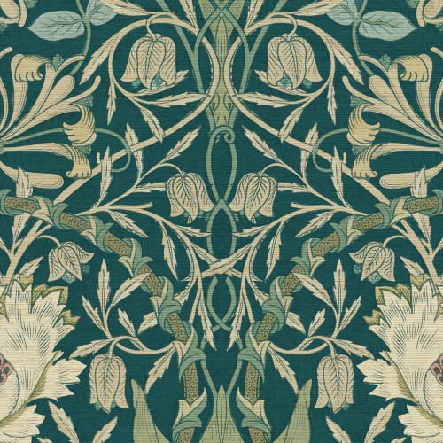 Honeysuckle and Tulip Midnight Garden Roller Blind