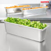 Half-long-size 6-inch-deep Super Pan V® stainless steel steam table pan