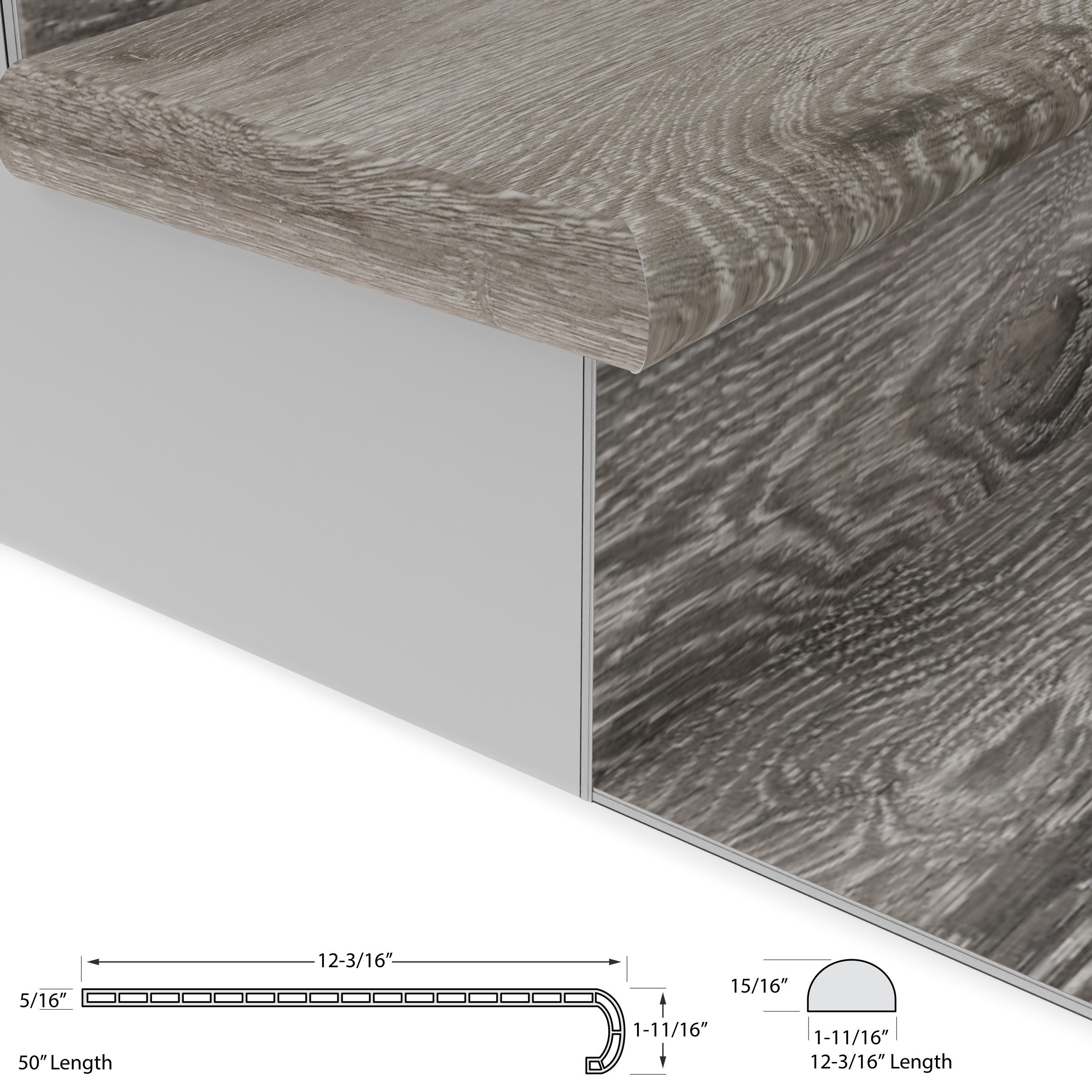 Oceanic Oak Tread w/ Cap Universal view 3