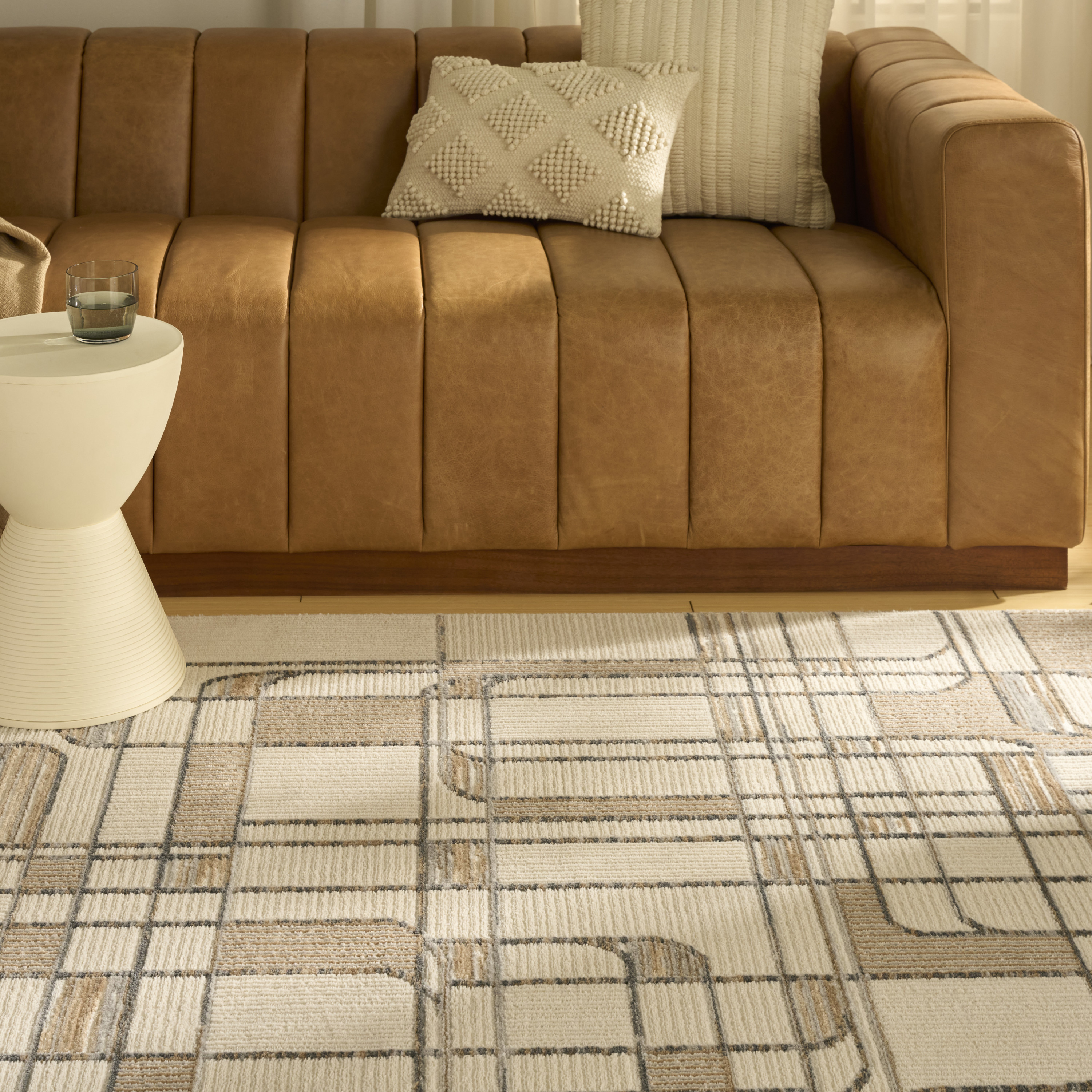 Nourison Nordic 8' x 10' Ivory Multicolor Mid-Century Modern Indoor Rug