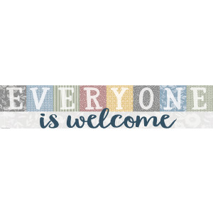 Classroom Cottage Everyone is Welcome Banner, 8" x 39"