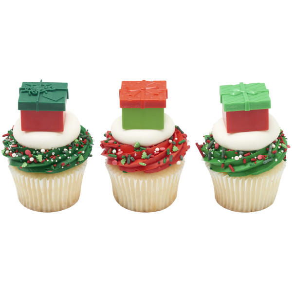 Fillable Festive Presents Cupcake Rings