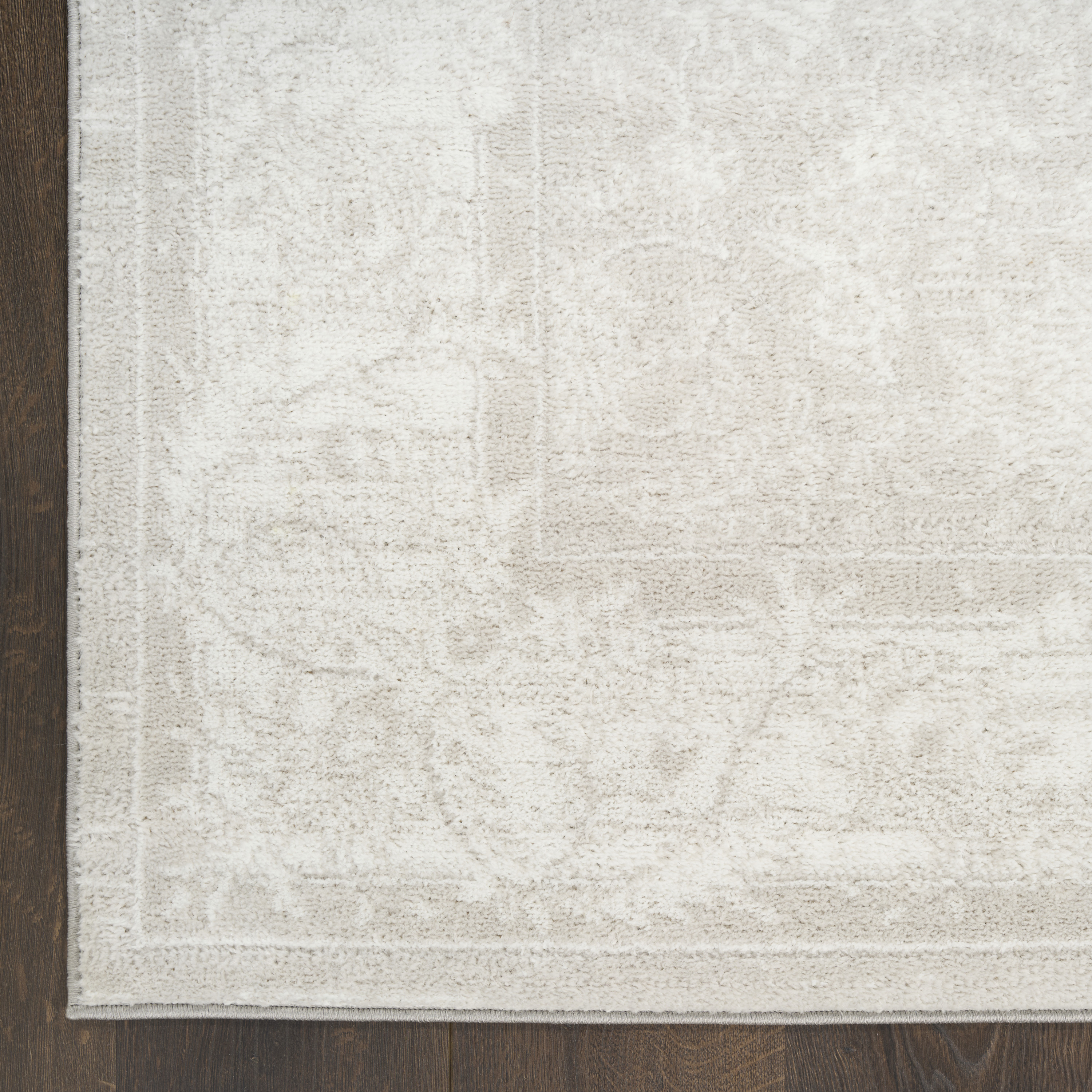 Nourison Dekor 7'10" x 9'10" Light Grey Vintage Indoor Rug