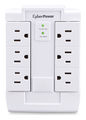 CyberPower CSB600WS Essential 6 - Outlet Surge Protector with 900 J Surge Suppression