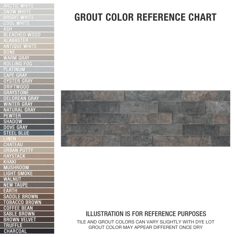 Irazu Antracita 7-7/8 in. x 23-1/2 in. Porcelain Wall Tile