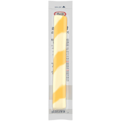Kraft Mozzarella & Cheddar Cheese Twists String Cheese 0.75 oz Wrapper