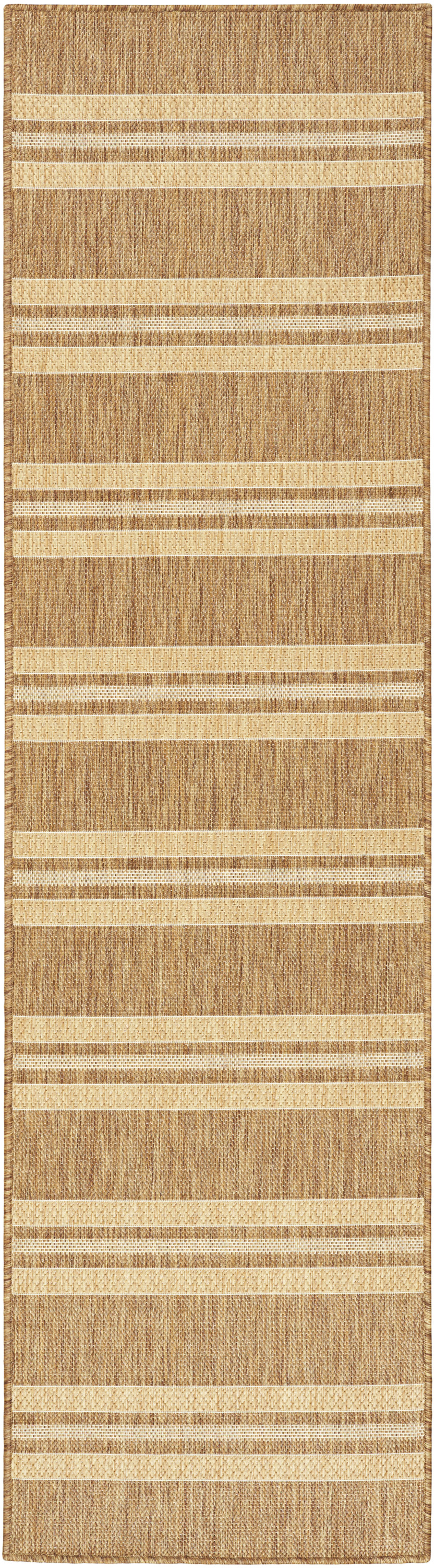 Nourison Horizon Indoor/Outdoor 2' x 6' Natural Modern Rug