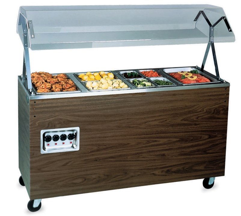 Affordable Portable 4 Well Hot Food Station, Granite Color