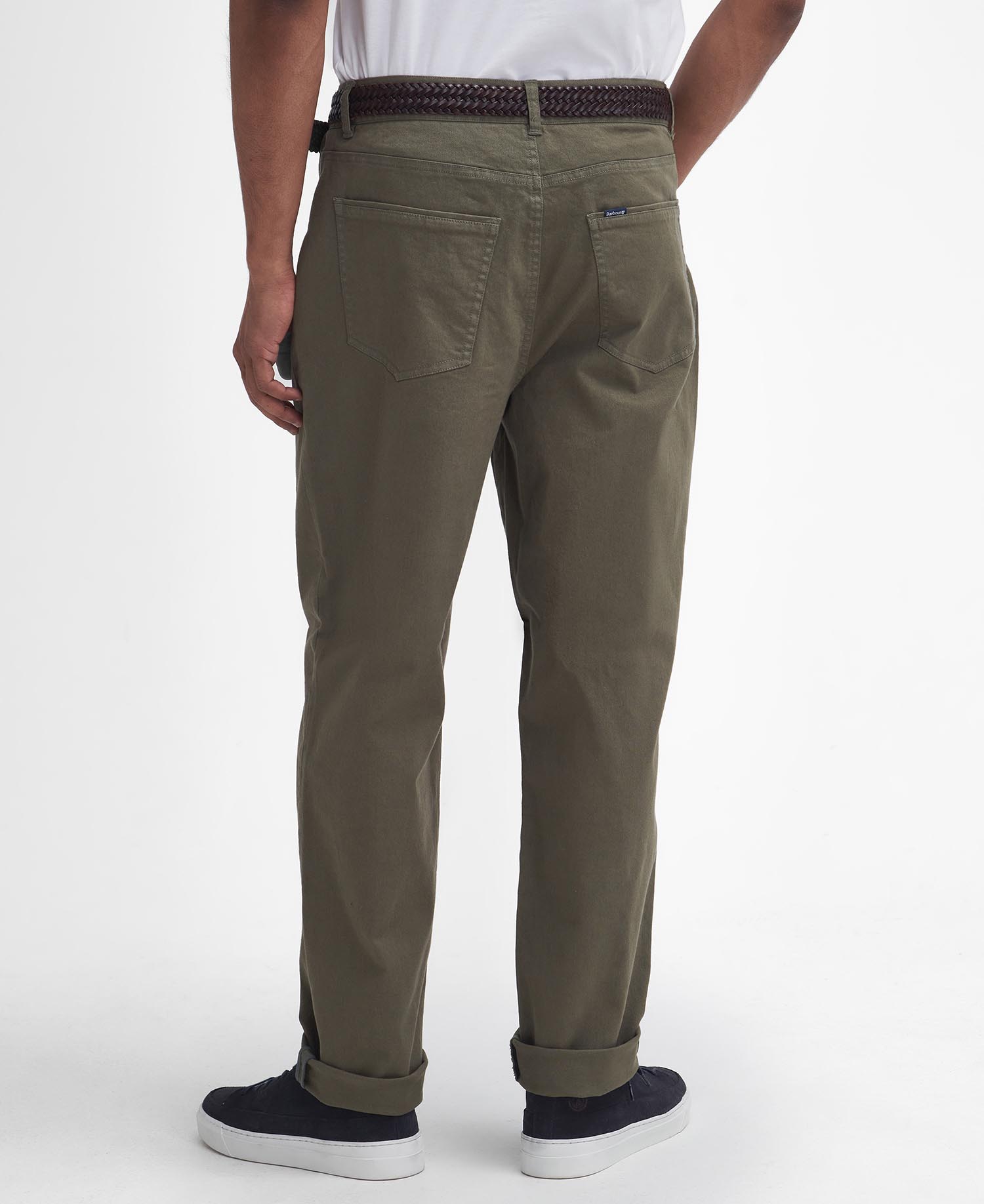 Washed Stretch Regular Trousers image number 2