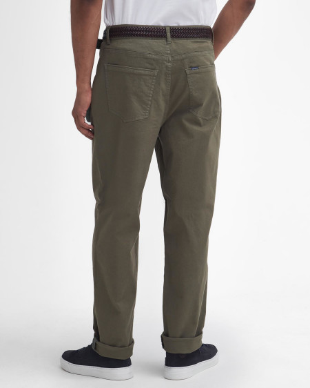 Washed Stretch Regular Trousers