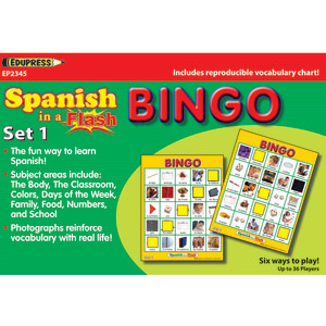 Spanish in a Flash&trade; Bingo, Set 1