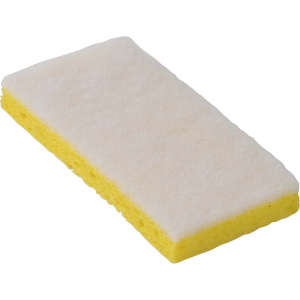 Hillyard, Trident® Light Duty Scouring Sponge 63, White, 5/Pk, 8Pk/Cs