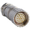 Male M23 19 Pin Straight Connector Cable Gland Pg 13.5